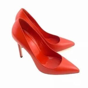 Gucci Malaga Kid Oxidation Pointed Toe Pump Heels 38.5